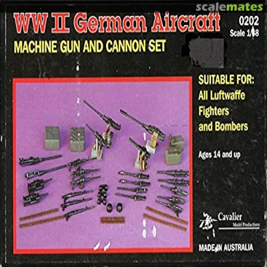 Boxart Luftwaffe Machine Gun and Cannon Set 0282 Cavalier Model Productions Boxart Luftwaffe Machine Gun and Cannon Set 0282 Cavalier Model Productions