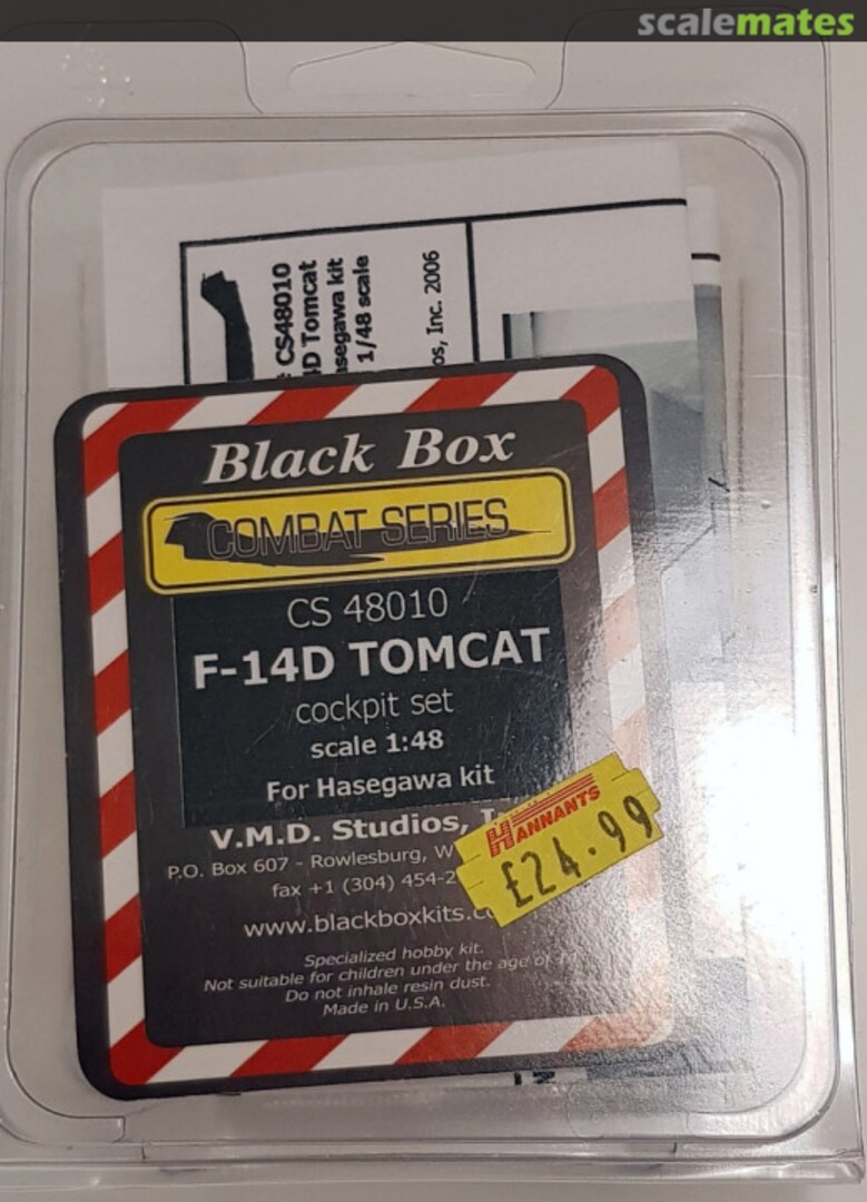 Boxart F-14D Tomcat - Cockpit Set CS 48010 Black Box Boxart F-14D Tomcat - Cockpit Set CS 48010 Black Box