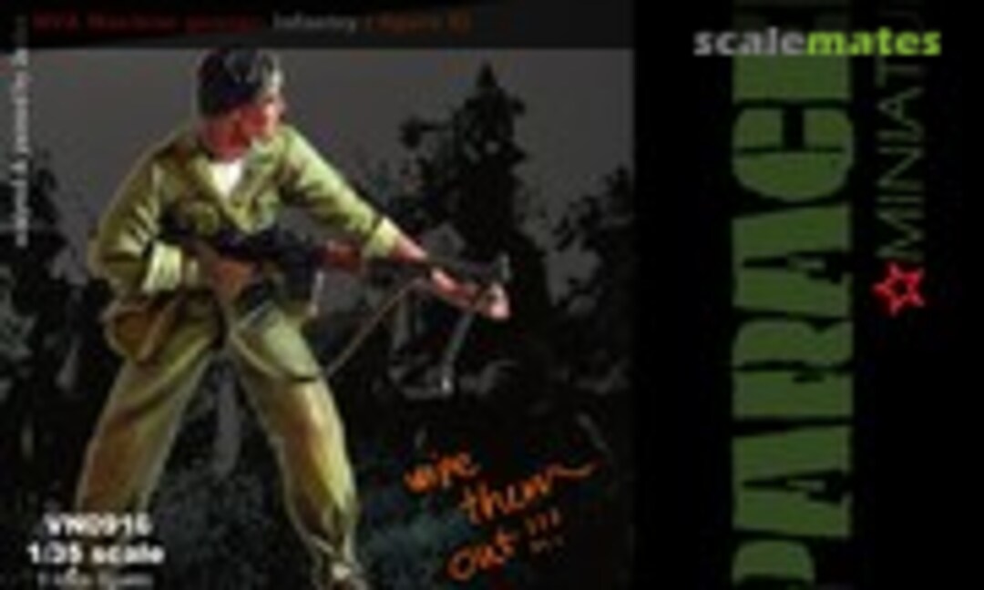 1:35 NVA Machine Gunner (Infantry E) (Paracel Miniatures VN0916) VN0916