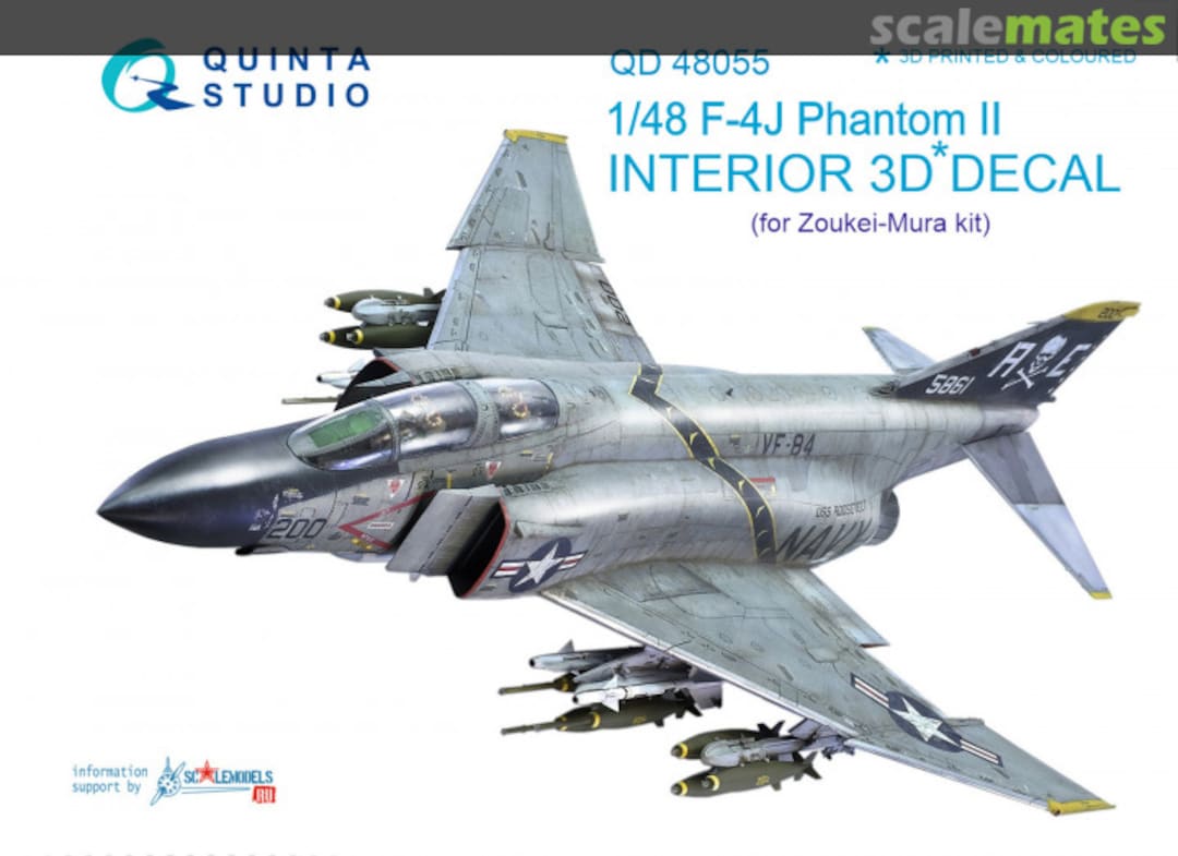 Boxart F-4J Phantom II Interior 3D Decal QD48055 Quinta Studio Boxart F-4J Phantom II Interior 3D Decal QD48055 Quinta Studio