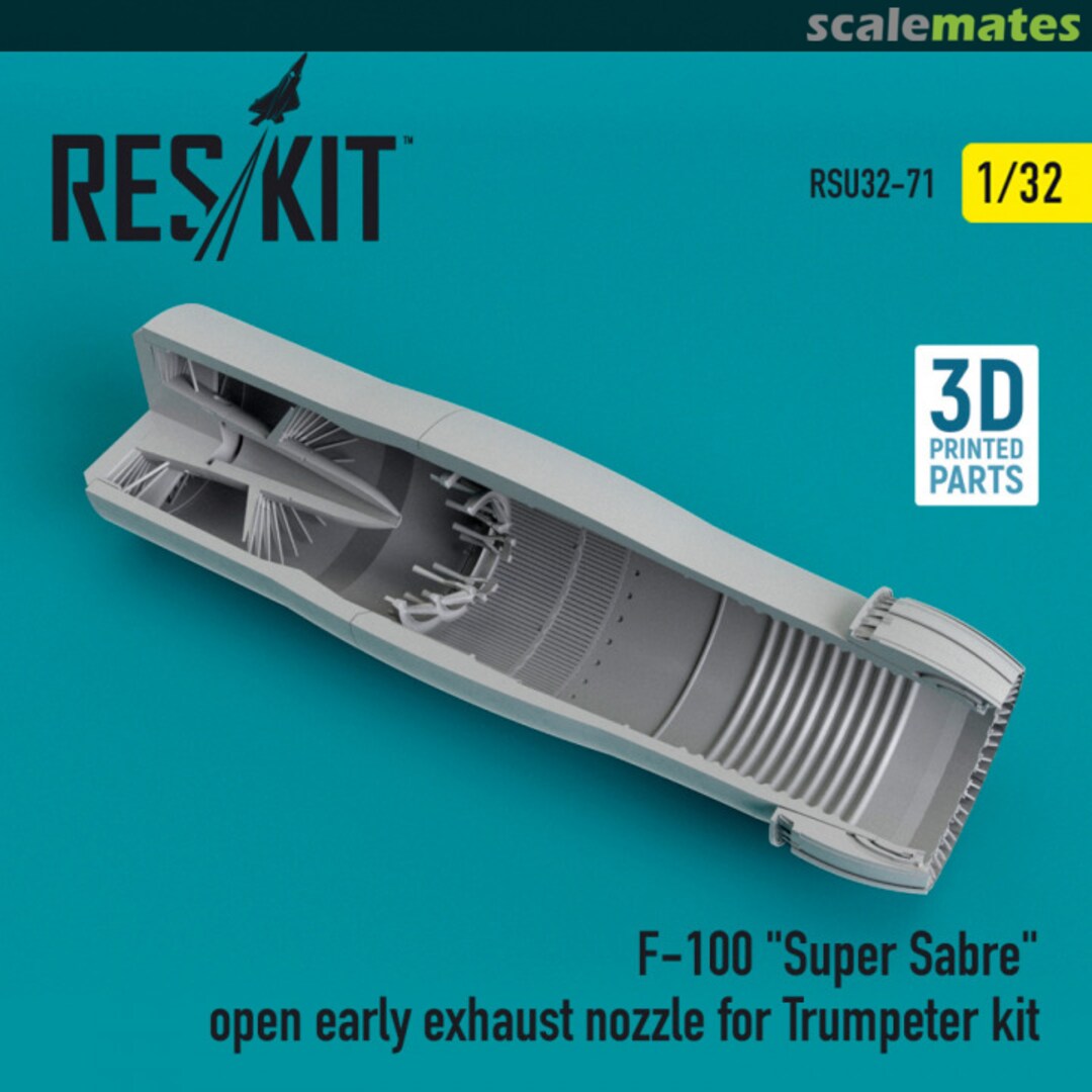 Boxart F-100 Super Sabre - open early exhaust nozzle (Trumpeter) RSU32-0071 ResKit Boxart F-100 Super Sabre - open early exhaust nozzle (Trumpeter) RSU32-0071 ResKit