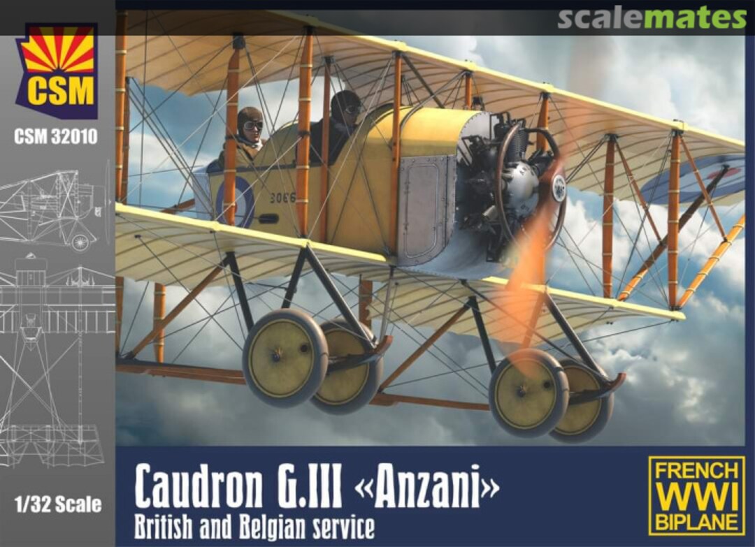 Boxart Caudron G.III "Anzani" CSM32010 Copper State Models Boxart Caudron G.III "Anzani" CSM32010 Copper State Models