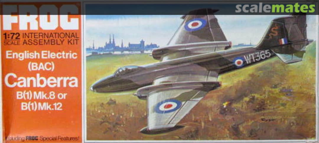 Boxart English Electric (BAC) Canberra B(1) Mk.8 or B(1) Mk.12 F203 FROG Boxart English Electric (BAC) Canberra B(1) Mk.8 or B(1) Mk.12 F203 FROG