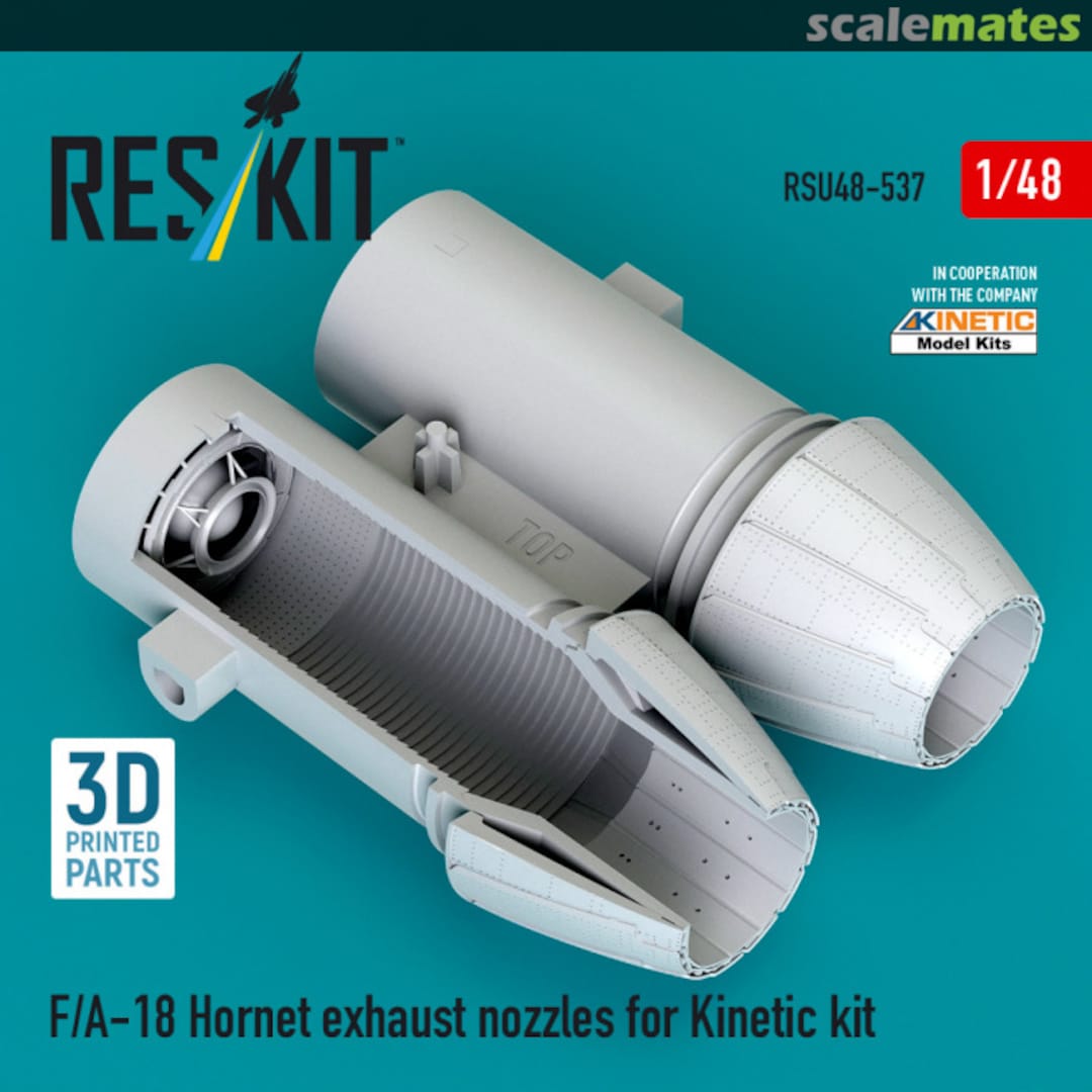 Boxart F/A-18 Hornet - exhaust nozzles (3D Printed) RSU48-0537 ResKit Boxart F/A-18 Hornet - exhaust nozzles (3D Printed) RSU48-0537 ResKit
