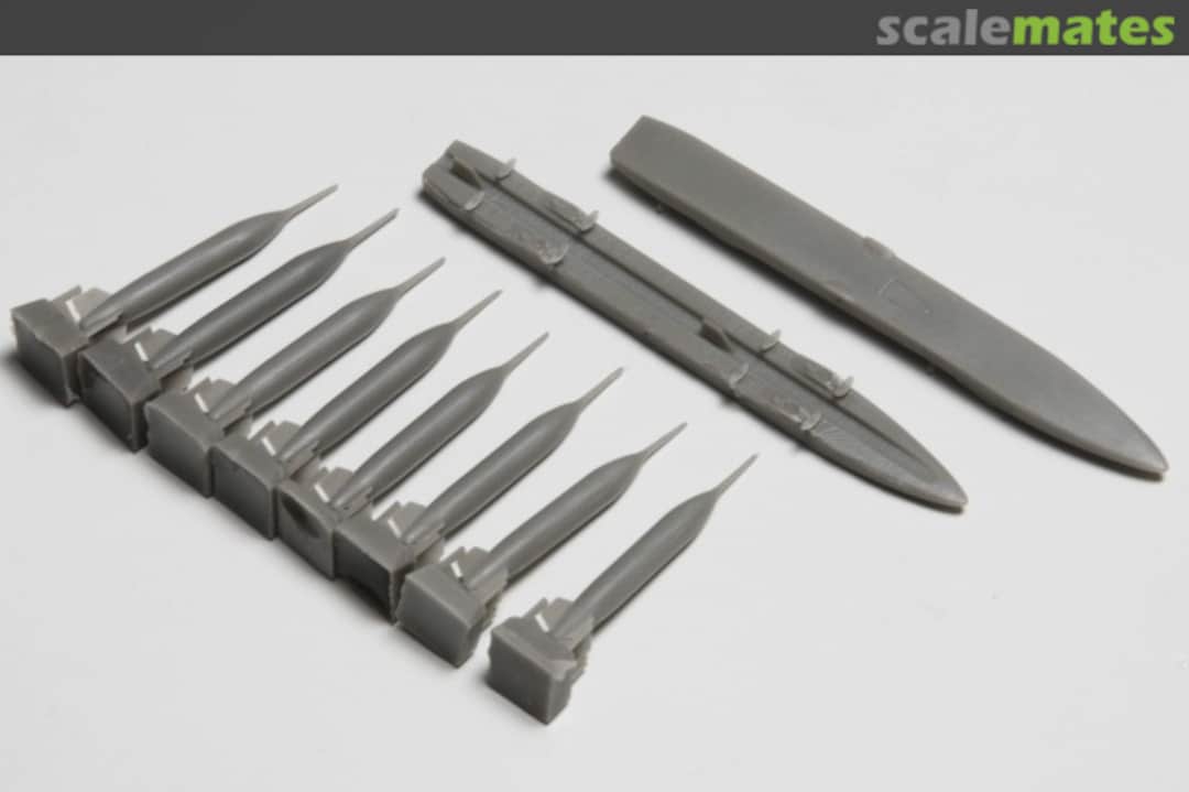 Boxart 2 x Launcher m/71 & 8 x 120 kg fragmentation bomb Virgo for SAAB 37 Viggen MMK4868 Maestro Models