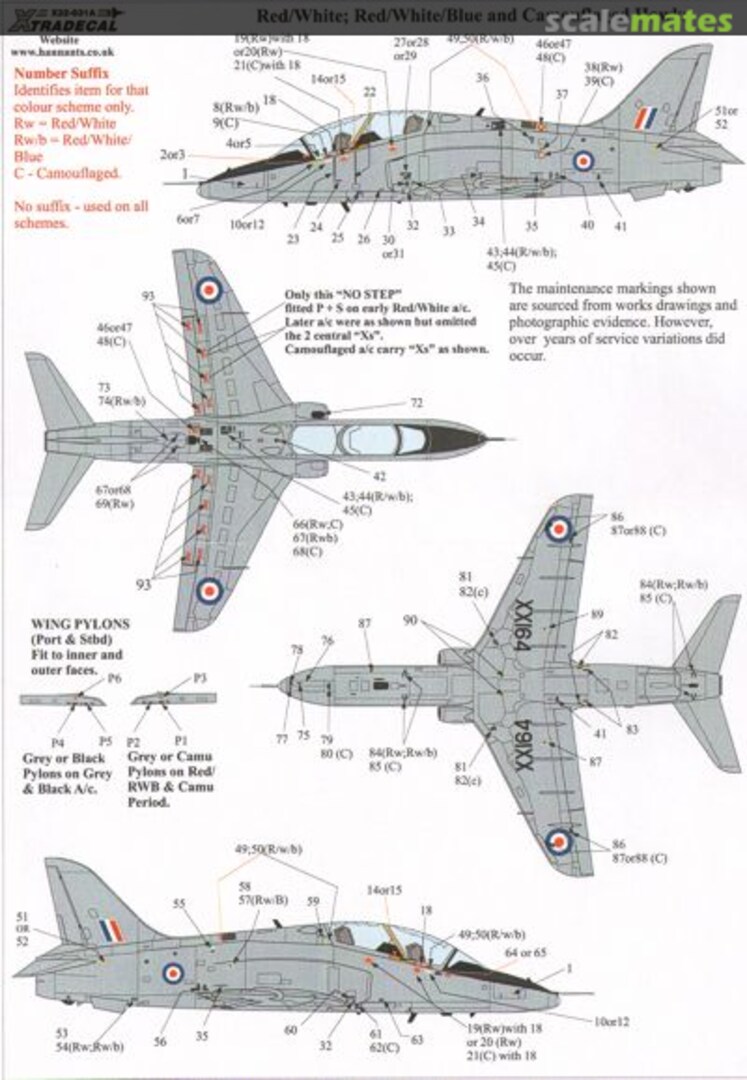 Boxart BAe Hawk T.1 Comprehensive Maintenance Marks X32-038 Xtradecal Boxart BAe Hawk T.1 Comprehensive Maintenance Marks X32-038 Xtradecal