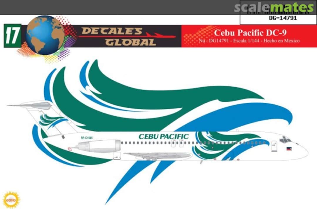 Boxart CEBU PACIFIC DC9-30 DG14791 Decales Global Boxart CEBU PACIFIC DC9-30 DG14791 Decales Global