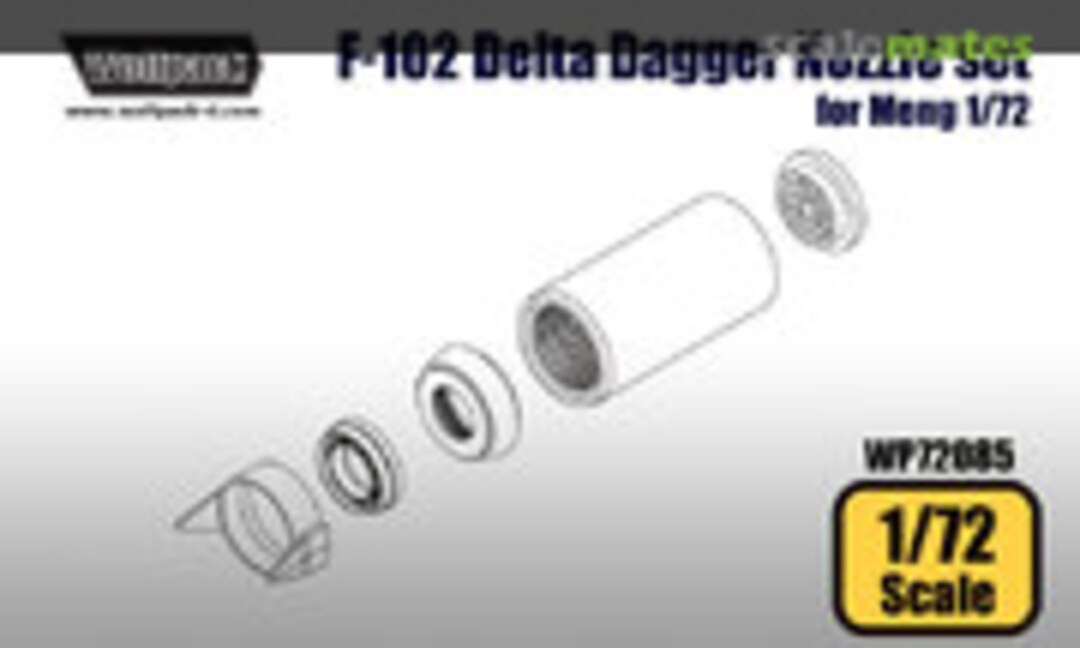1:72 F-102 Delta Dagger - J57 Engine Nozzle Set (Wolfpack WP72085) WP72085
