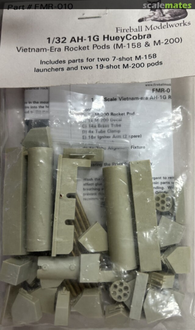 Boxart M158 & M-200 ROCKET PODS FMR-010 Fireball Modelworks Boxart M158 & M-200 ROCKET PODS FMR-010 Fireball Modelworks