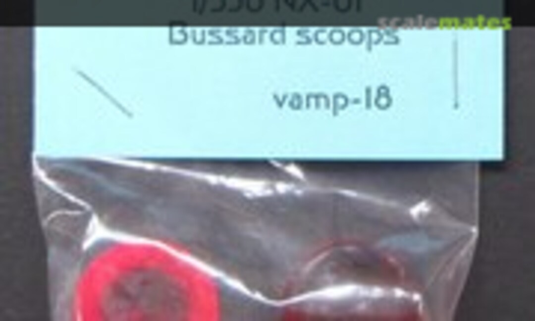 1:350 Translucent Red Bussard scoops for NX-01 (VA Miniatures vamp-18) vamp-18