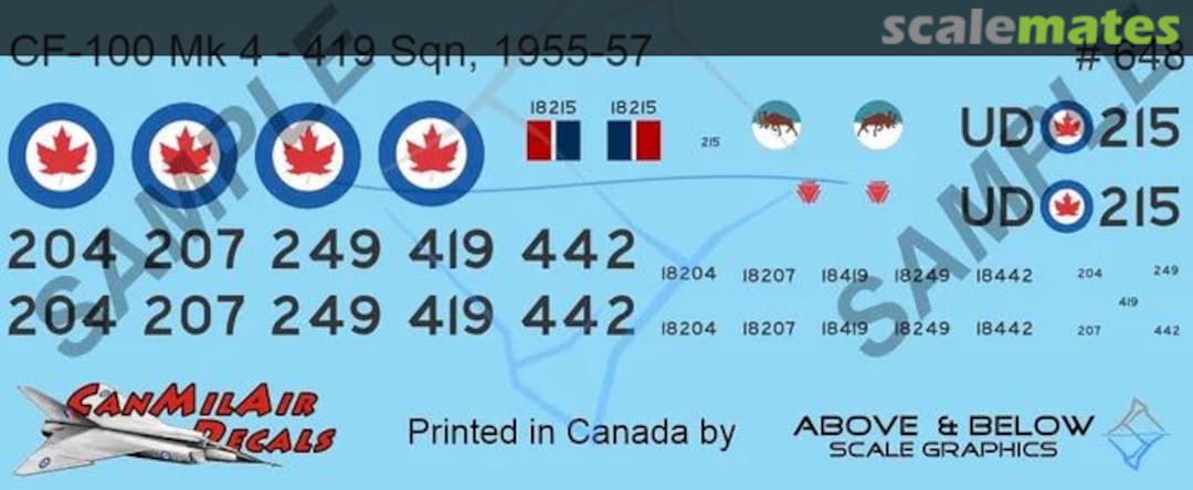 Boxart Avro CF-100 Canuck Mk. 4A - 419 Sqn (1955-57) 648 Above & Below Graphics Boxart Avro CF-100 Canuck Mk. 4A - 419 Sqn (1955-57) 648 Above & Below Graphics