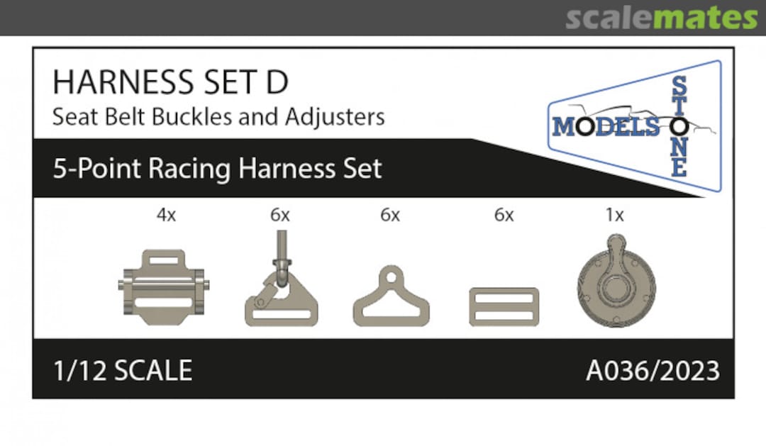 Boxart Harness Set D - 5-Point Racing Harness Set A036/2023 Stone Models Boxart Harness Set D - 5-Point Racing Harness Set A036/2023 Stone Models