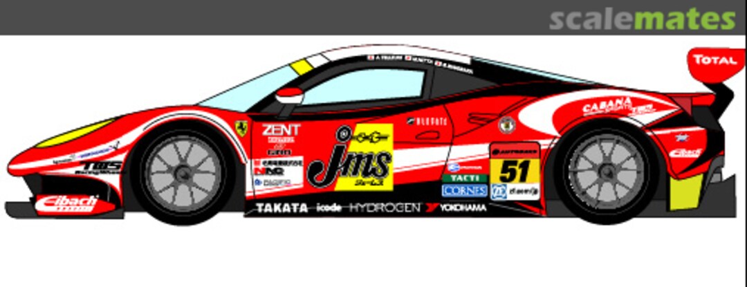 Boxart Ferrari 488 GT3 2016/17 GT300 MK24084 CGM Models Boxart Ferrari 488 GT3 2016/17 GT300 MK24084 CGM Models