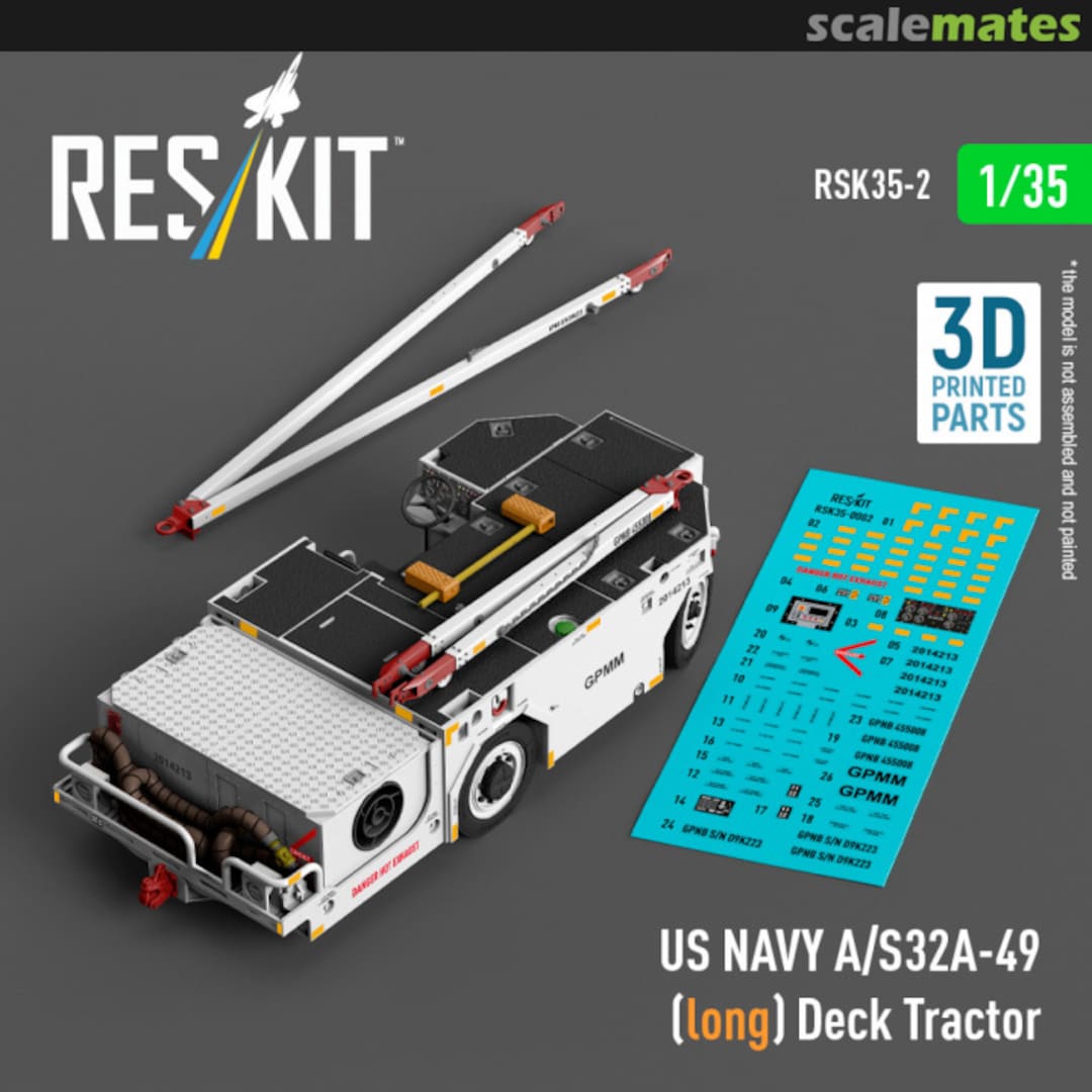 Boxart US NAVY A/S32A-49 (long) Deck Tractor RSK35-2 ResKit Boxart US NAVY A/S32A-49 (long) Deck Tractor RSK35-2 ResKit
