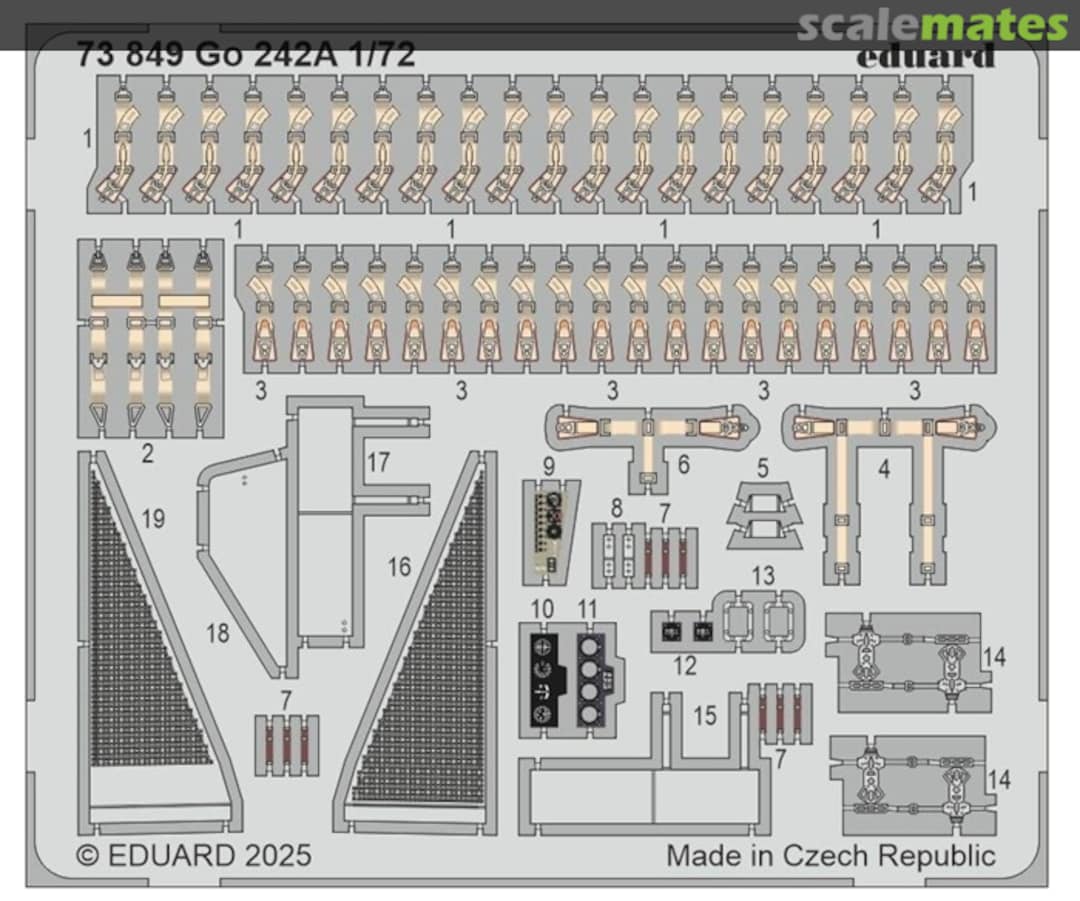Boxart Go 242A detail set 73849 Eduard Boxart Go 242A detail set 73849 Eduard