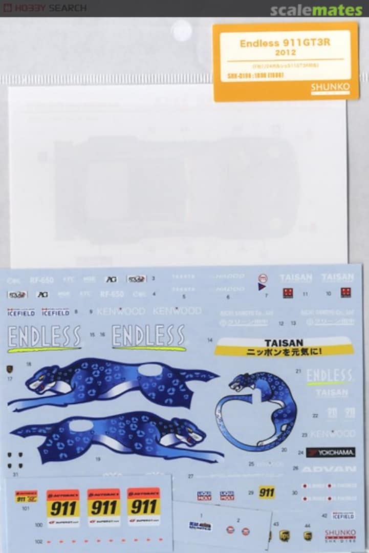 Boxart Porsche 911 GT3R 2012 Endless SHK-D190 Shunko Models Boxart Porsche 911 GT3R 2012 Endless SHK-D190 Shunko Models