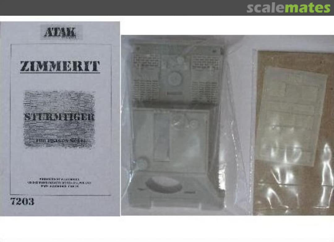 Boxart Sturmtiger Zimmerit 7203 Atak Model Boxart Sturmtiger Zimmerit 7203 Atak Model