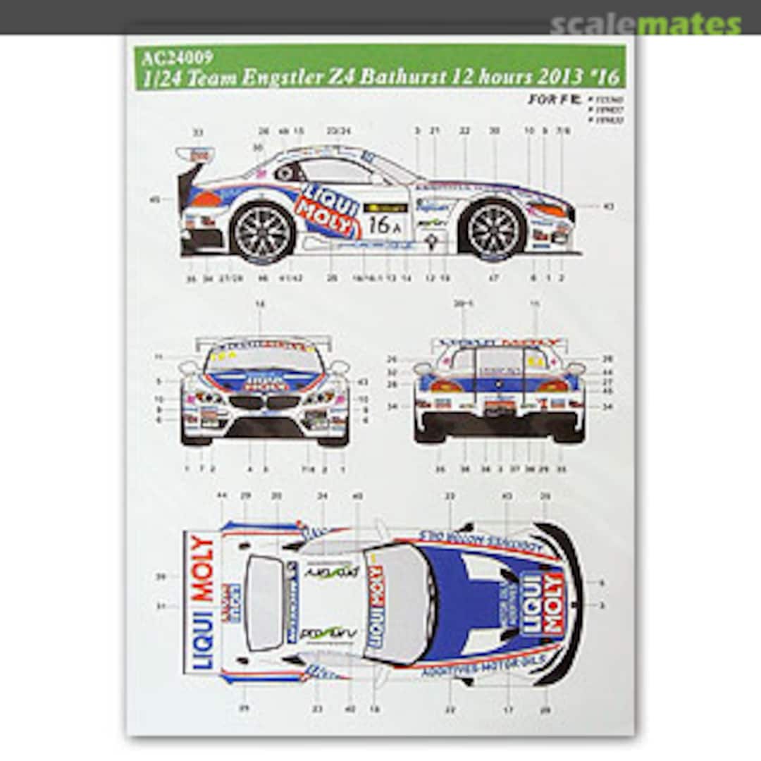 Boxart Team Engstler Z4 Bathurst 12 hours 2013 #16 AC24009 3MD Model