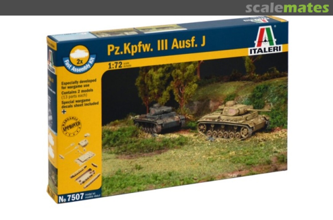 Boxart Pz.Kpfw. III Ausf. J 7507 Italeri Boxart Pz.Kpfw. III Ausf. J 7507 Italeri