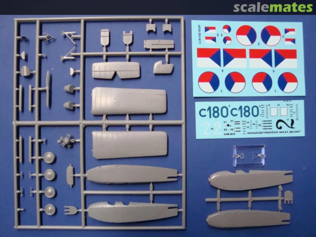 Contents Avia B-9 "Boska" KPM0076 Kovozávody Prostějov