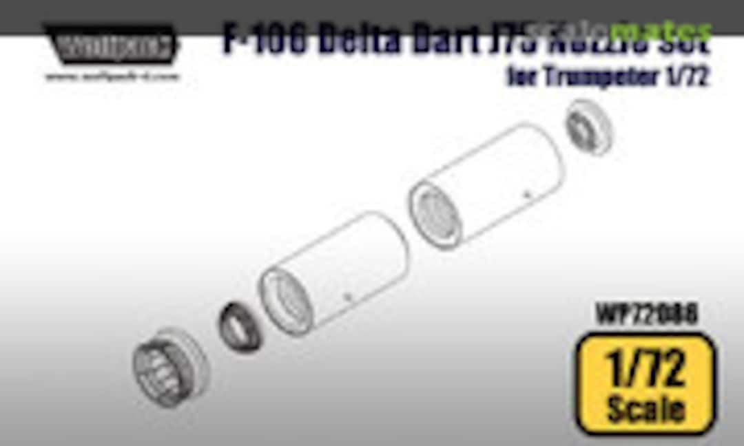 1:72 F-106 Delta Dart J75 Engine Nozzle Set (Wolfpack WP72086) WP72086