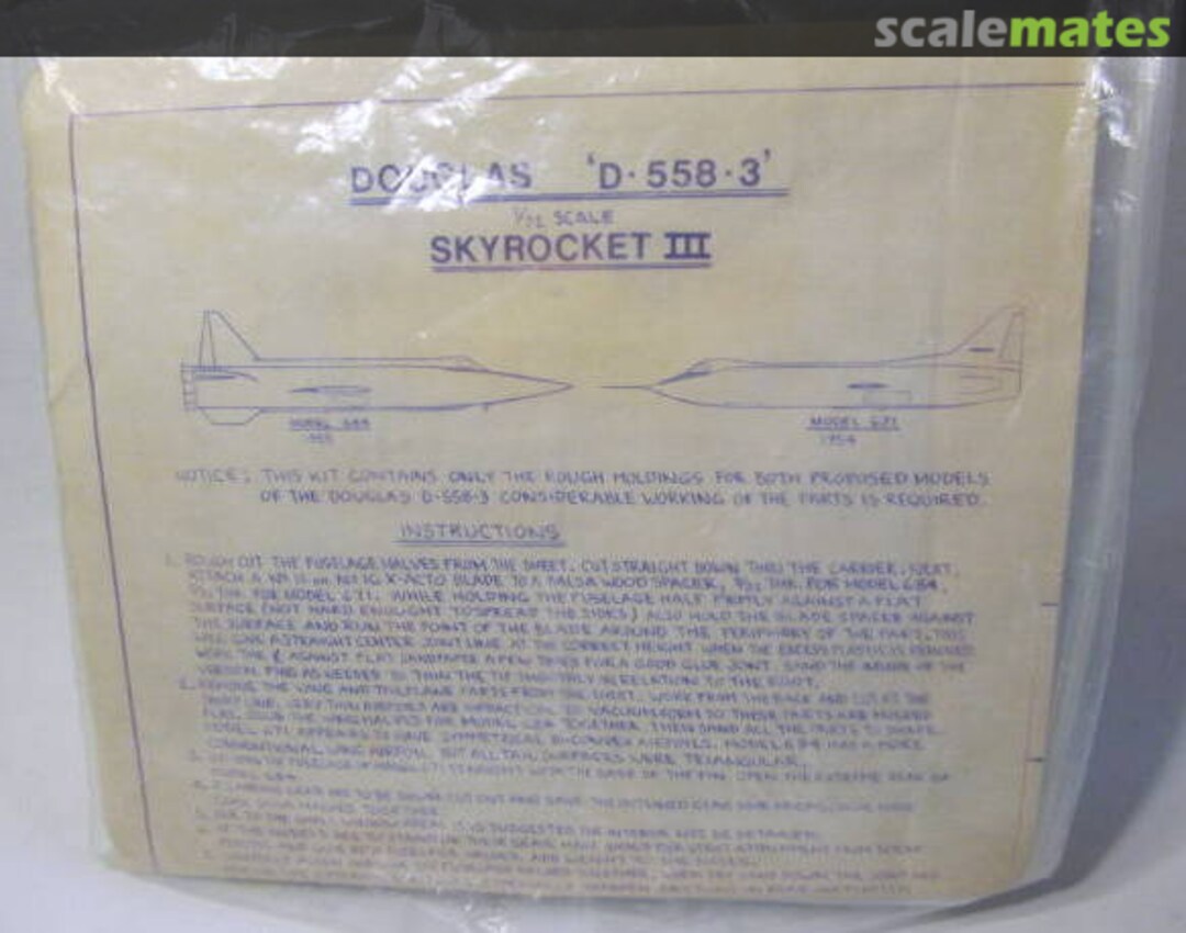 Boxart Douglas D-558-3 Skyrocket III KR Model Boxart Douglas D-558-3 Skyrocket III KR Model