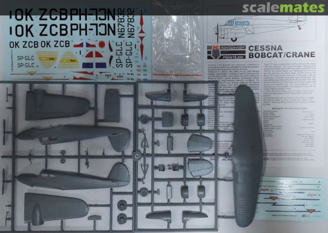 Contents Cessna T-50 "Bobcat" KPM0171 Kovozávody Prostějov Contents Cessna T-50 "Bobcat" KPM0171 Kovozávody Prostějov