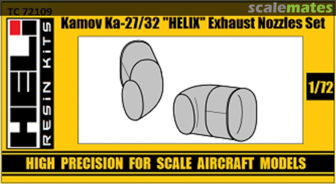 Boxart Kamov Ka-27/32 "Helix" - Exhaust Nozzles Set ТC72109 HELI Resin Kits Boxart Kamov Ka-27/32 "Helix" - Exhaust Nozzles Set ТC72109 HELI Resin Kits