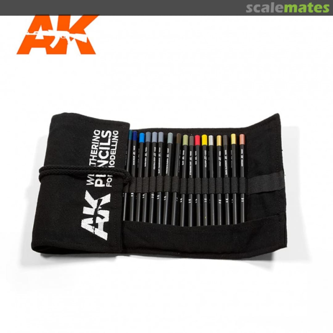 Boxart WEATHERING PENCILS FULL RANGE CLOTH CASE AK 10048 AK Interactive Boxart WEATHERING PENCILS FULL RANGE CLOTH CASE AK 10048 AK Interactive
