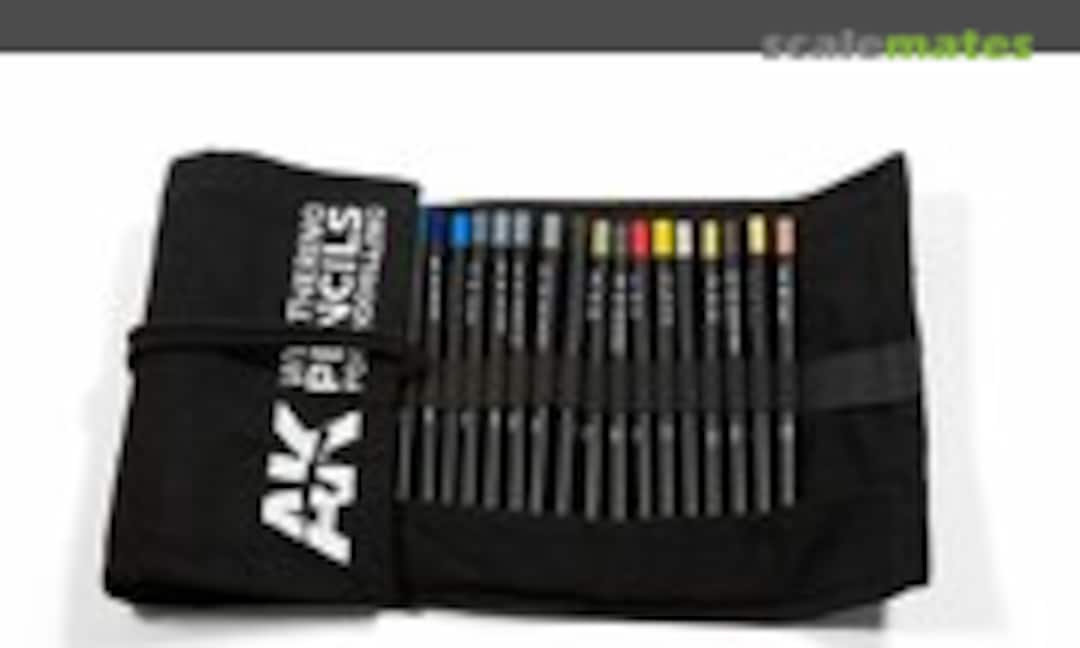 No WEATHERING PENCILS FULL RANGE CLOTH CASE (AK Interactive AK 10048) AK 10048