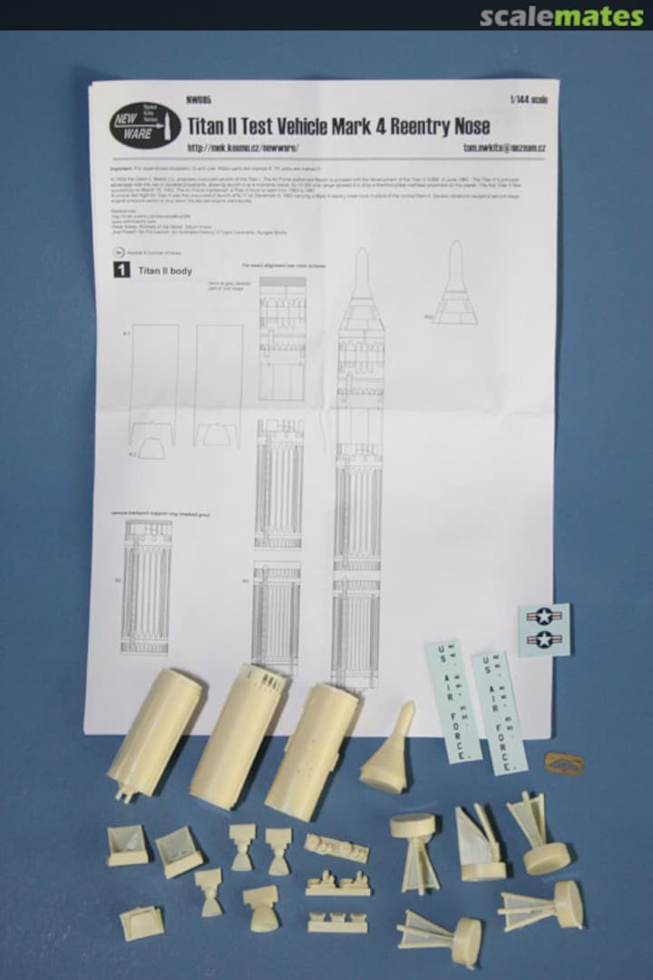 Boxart Titan II Test Vehicle, Mark 4 Re-entry Nose NW085 New Ware Boxart Titan II Test Vehicle, Mark 4 Re-entry Nose NW085 New Ware