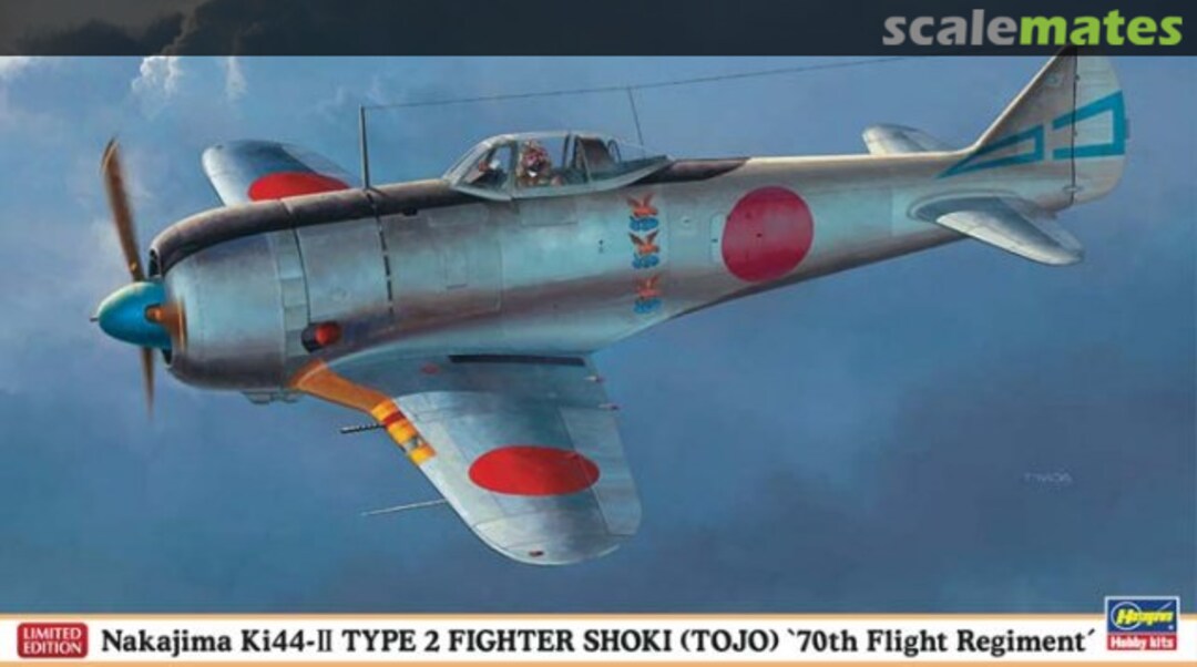 Boxart Nakajima Ki44-II Type 2 Fighter Shoki (Tojo) '70th Flight Regiment' 07311 Hasegawa Boxart Nakajima Ki44-II Type 2 Fighter Shoki (Tojo) '70th Flight Regiment' 07311 Hasegawa