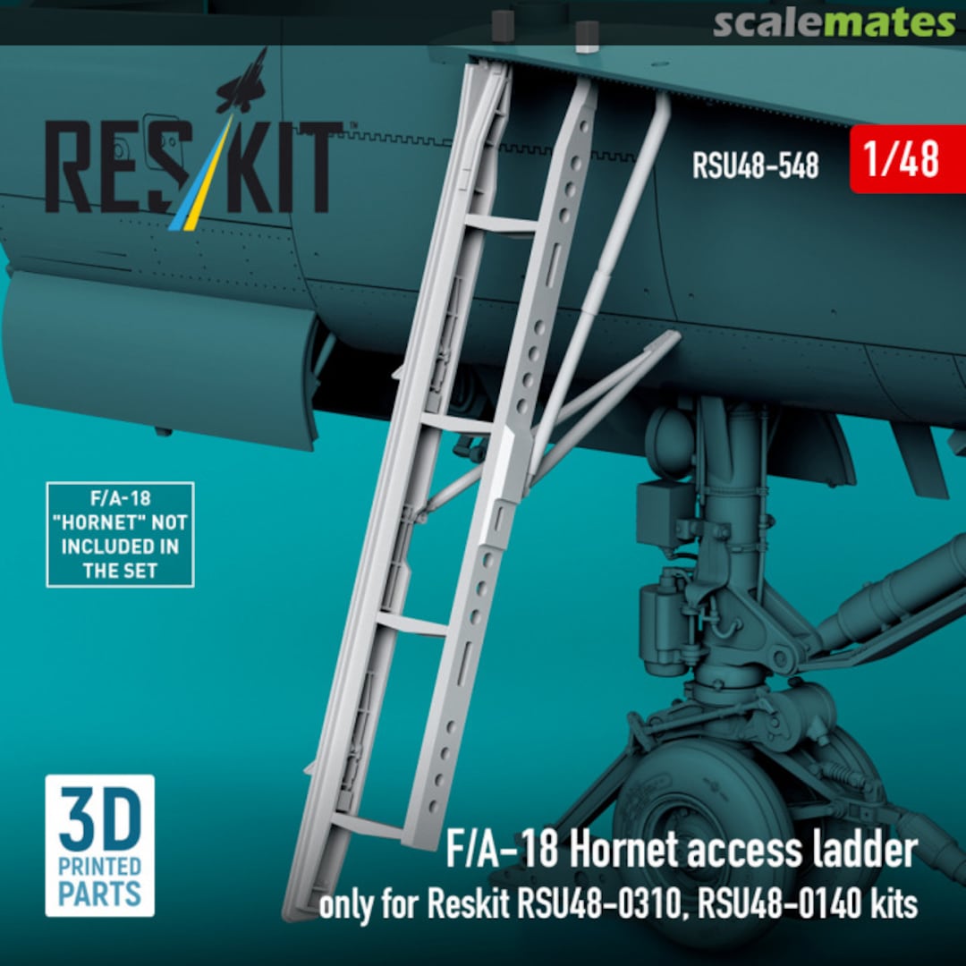 Boxart F/A-18 Hornet - access ladder (3D Printed) RSU48-0548 ResKit
