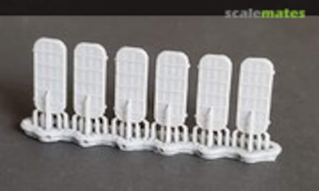 1:72 Ships' Doors, US Navy, Set B, 5-bar, Condition "Z" (Model Monkey 72-Doors Set B-6) 72-Doors Set B-6