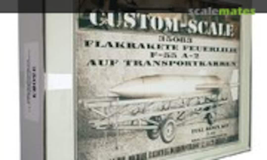 1:35 Flakrakete Feuerlilie F-55 A-2 auf Transportkarren (Custom-Scale 35083) 35083