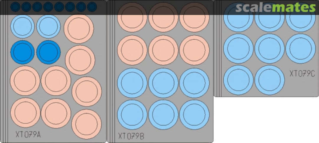 Boxart Leopard 2A5 wheel mask XT079 Eduard Boxart Leopard 2A5 wheel mask XT079 Eduard
