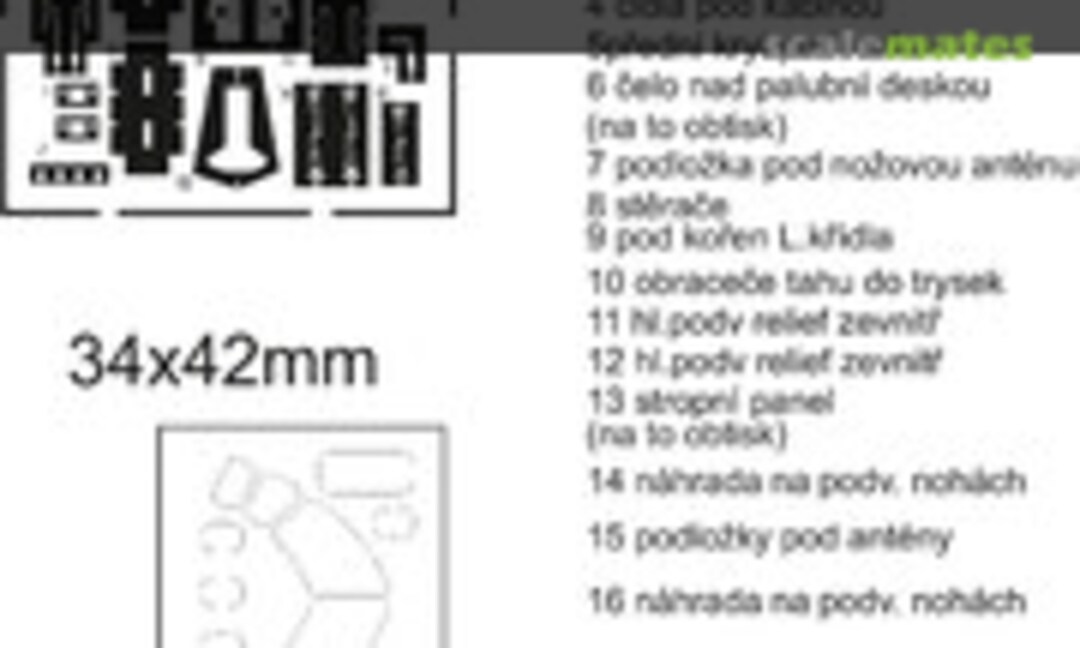 1:72 U-125 detail set (Sword DSW7202) DSW7202