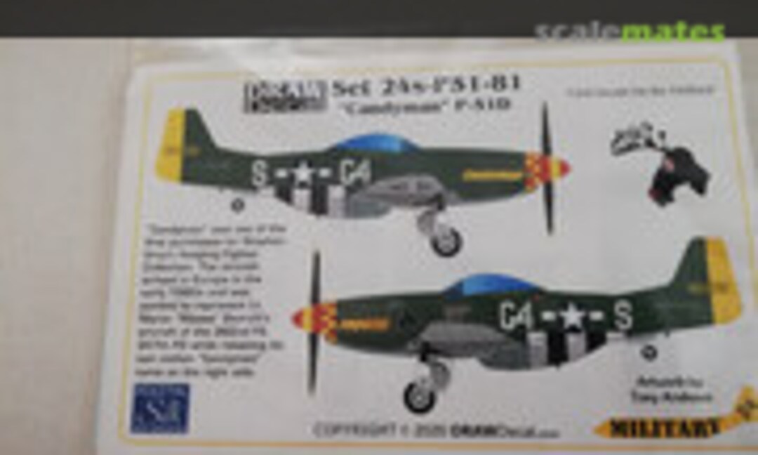 1:24 Candyman P-51D (Draw Decal 24-P51-81) 24-P51-81