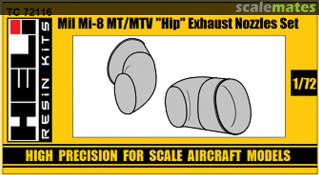 Boxart Mi-8 MT/MTV "Hip" - Exhaust Nozzles Set ТС72116 HELI Resin Kits Boxart Mi-8 MT/MTV "Hip" - Exhaust Nozzles Set ТС72116 HELI Resin Kits