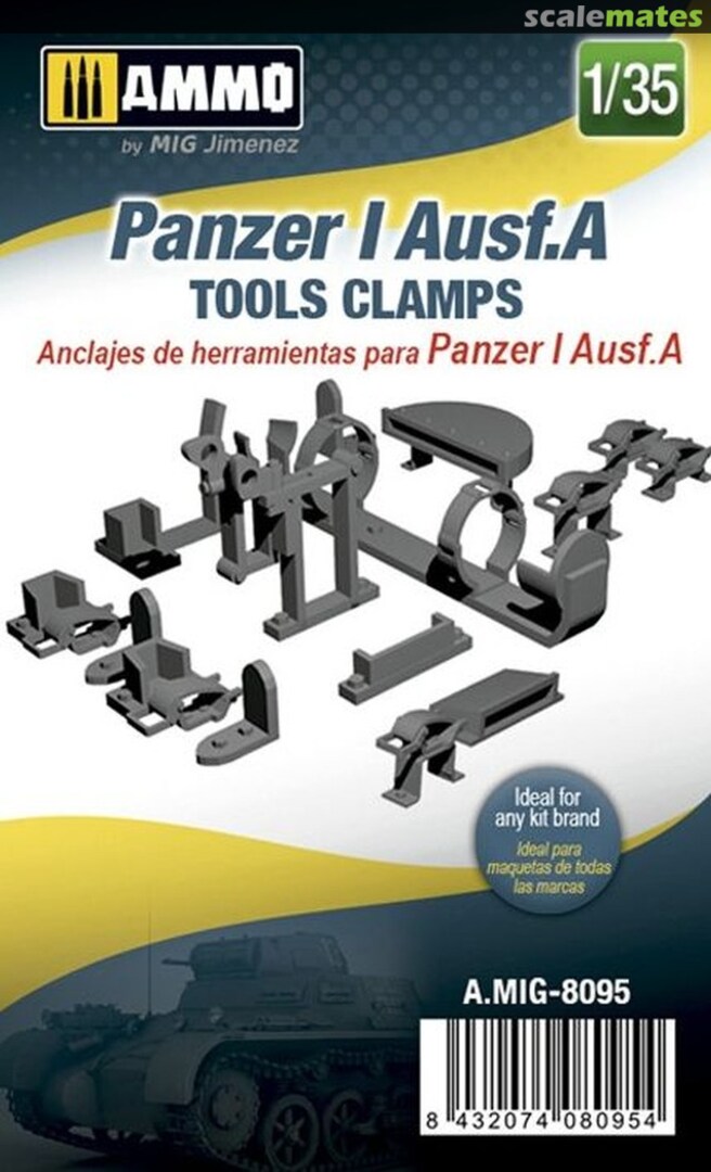 Boxart Panzer I Ausf.A Tools Clamps A.MIG-8095 Ammo by Mig Jimenez Boxart Panzer I Ausf.A Tools Clamps A.MIG-8095 Ammo by Mig Jimenez