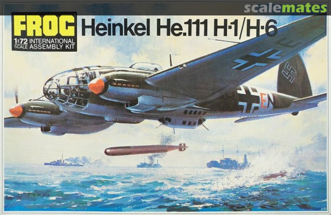 Boxart Heinkel He.111 H-1/H-6 F201 FROG Boxart Heinkel He.111 H-1/H-6 F201 FROG