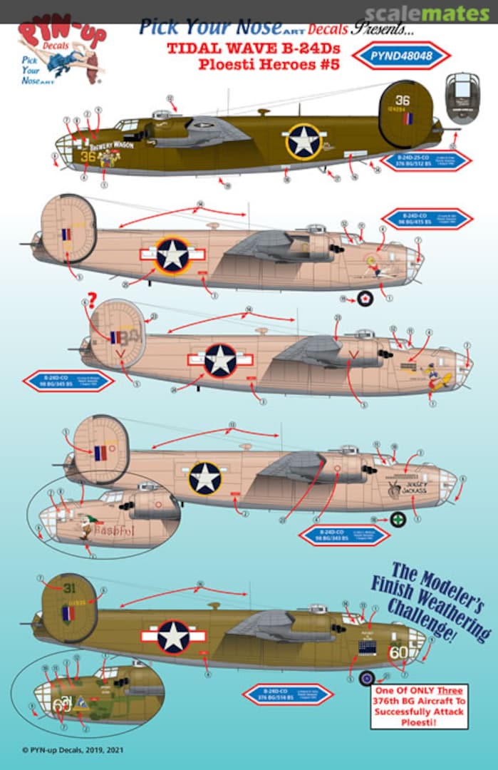 Boxart Tidal Wave B-24Ds: Ploesti Heroes #5 PYND48048 Pyn-Up Decals Boxart Tidal Wave B-24Ds: Ploesti Heroes #5 PYND48048 Pyn-Up Decals