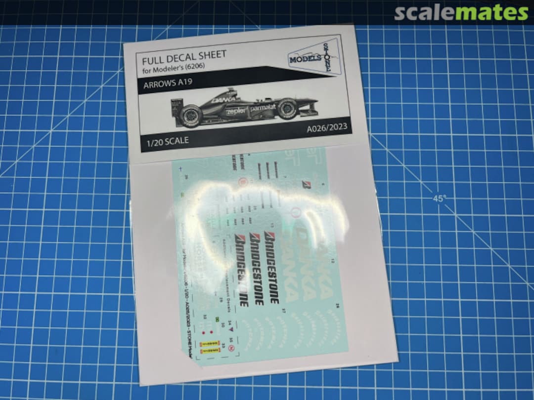 Contents Full Decal Sheet for Modeler's (6206) A026/2023 Stone Models Contents Full Decal Sheet for Modeler's (6206) A026/2023 Stone Models