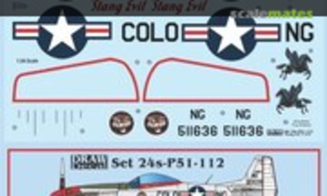 1:24 “Stang Evil” P-51D (Draw Decal 24-P51-112) 24-P51-112