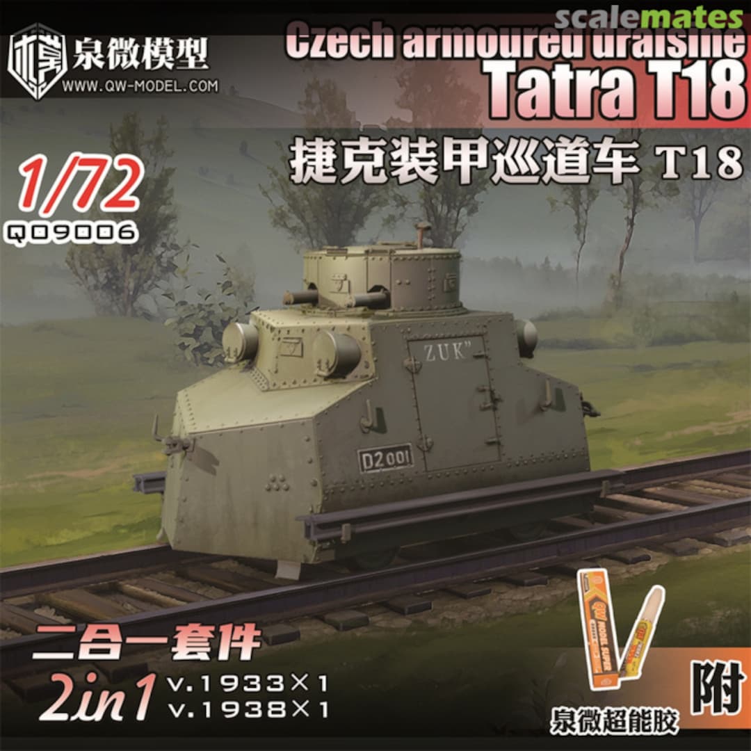 Boxart Czech armoured Draisine Tatra T18 Q09006 QW-Model Boxart Czech armoured Draisine Tatra T18 Q09006 QW-Model