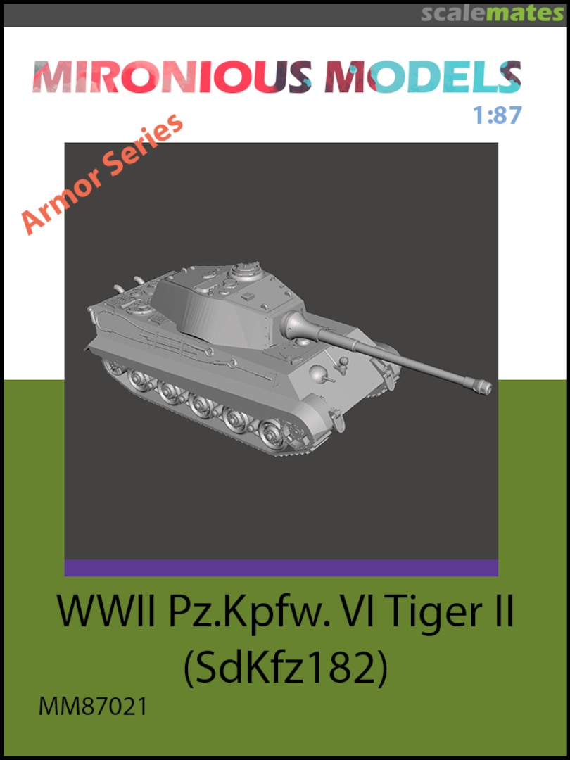 Boxart WWII Pz.Kpfw. VI Tiger II (SdKfz182) MM87021 Mironious Models Boxart WWII Pz.Kpfw. VI Tiger II (SdKfz182) MM87021 Mironious Models