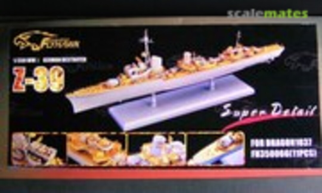 1:350 WWII German Destroyer Z-39 Super Detail Set (FlyHawk Model FH350066)