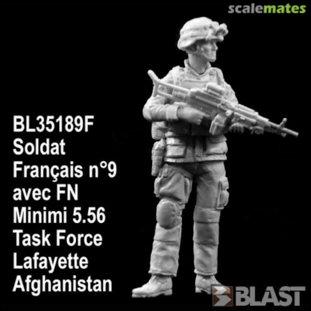 Boxart FRENCH SOLDIER No9 WITH FN MINIMI - Afghanistan BL35189F Blast Models Boxart FRENCH SOLDIER No9 WITH FN MINIMI - Afghanistan BL35189F Blast Models