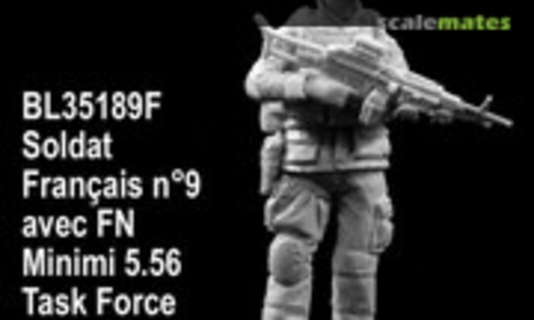 1:35 FRENCH SOLDIER No9 WITH FN MINIMI - Afghanistan (Blast Models BL35189F) BL35189F