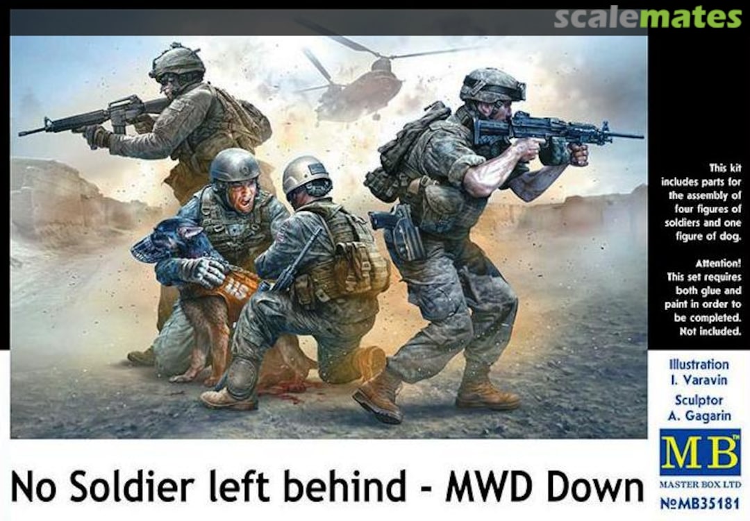 Boxart No Soldier left behind - MWD Down MB35181 Master Box